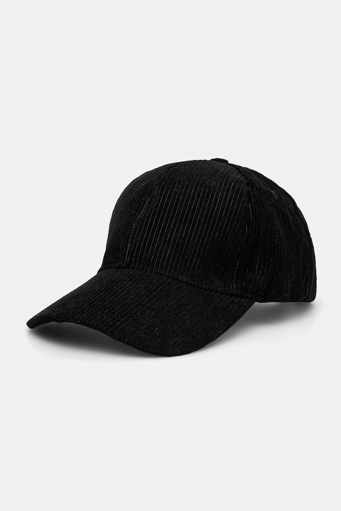 Answear.LAB Answear Lab șapcă de baseball din catifea negru h29125.FLK