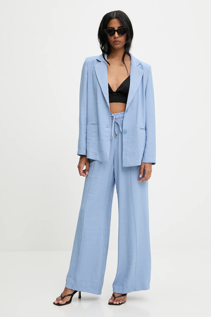 Answear Lab sacou și pantaloni panza albastru 4133.13279.iak