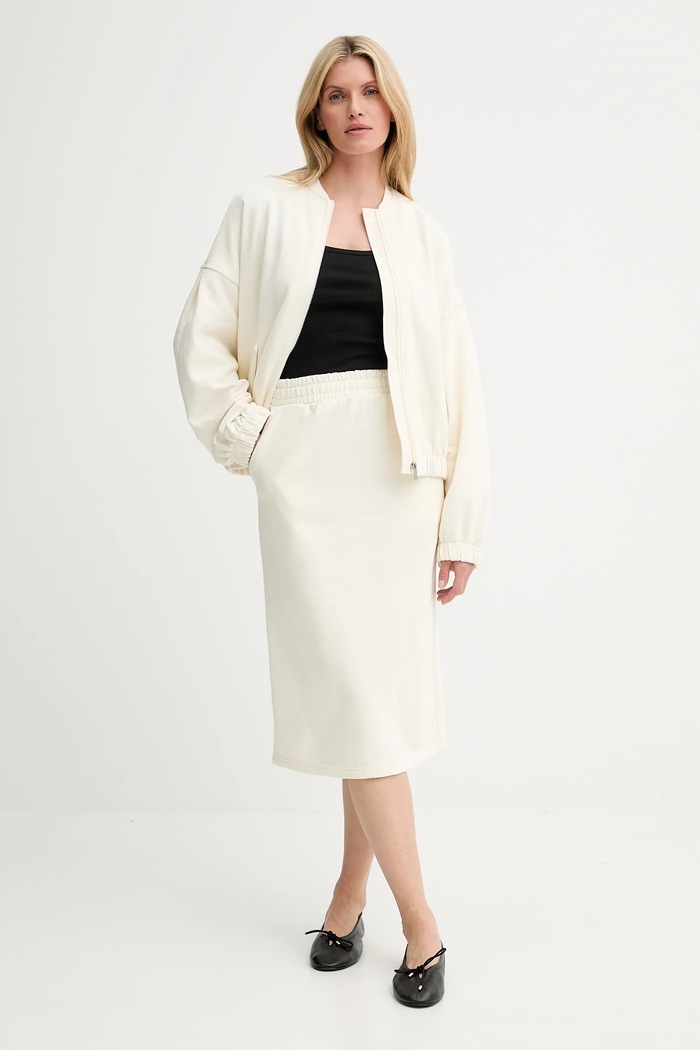 Answear Lab set bluză și fustă tricotaj bej 4985.4986.iak