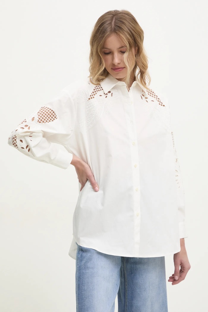 Answear Lab koszula bawełniana biały FR85009.HKK