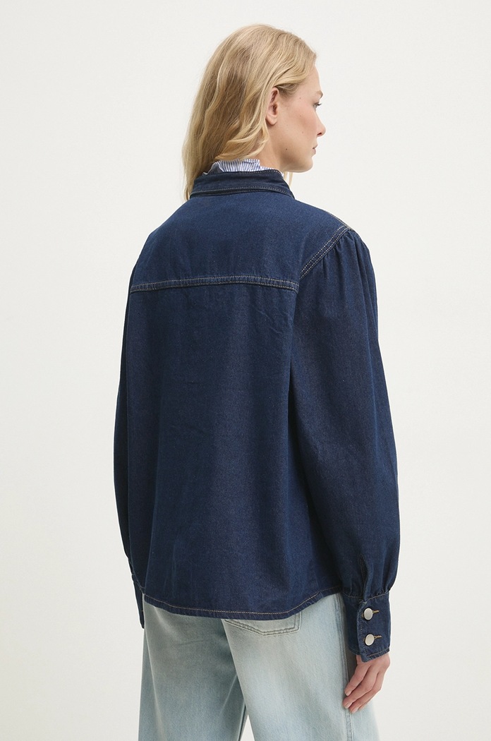 Îmbrăcăminte Answear Lab cămașă din denim LR78001.hos albastru