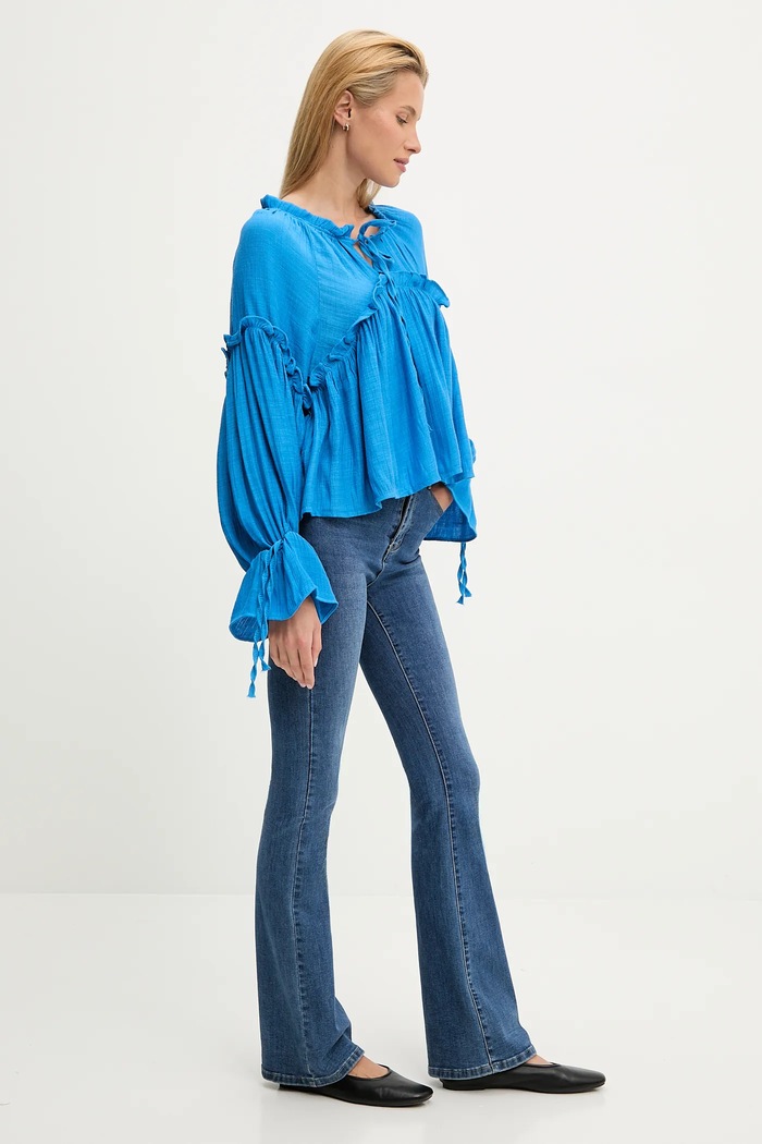 Answear Lab bluza 2521000.TWK albastru WW25