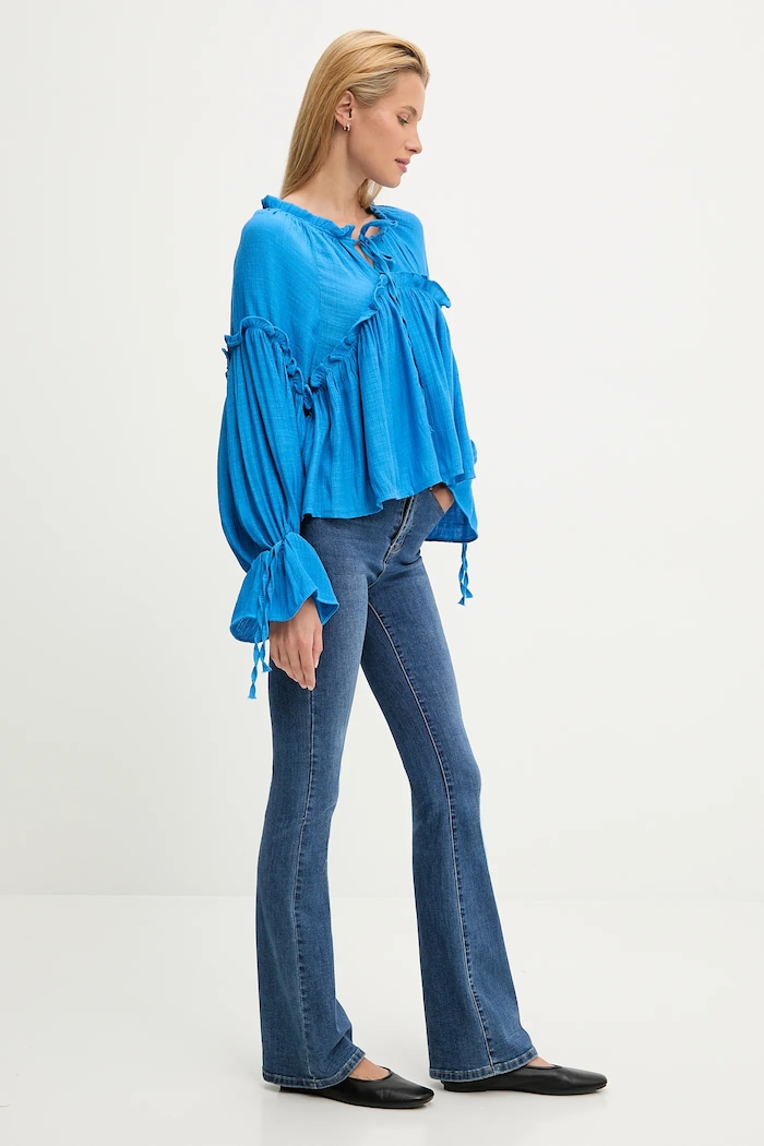 Answear Lab bluza 2521000.TWK albastru WW25