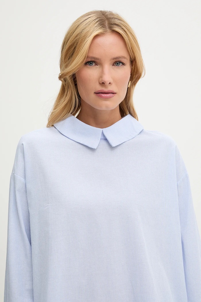 Ленена риза Answear.LAB син E25.42.FLK