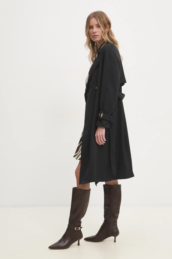 Answear.LAB trencz czarny mj79899.fos