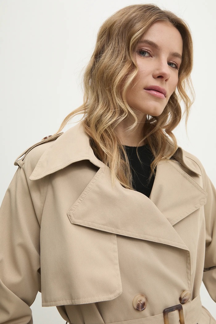 Trench kabát Answear.LAB CA9939.HKK hnědá