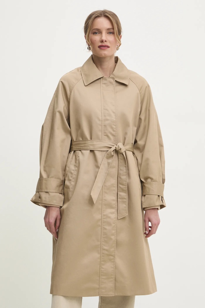 Kabát Answear.LAB oversize béžová 3537.flk