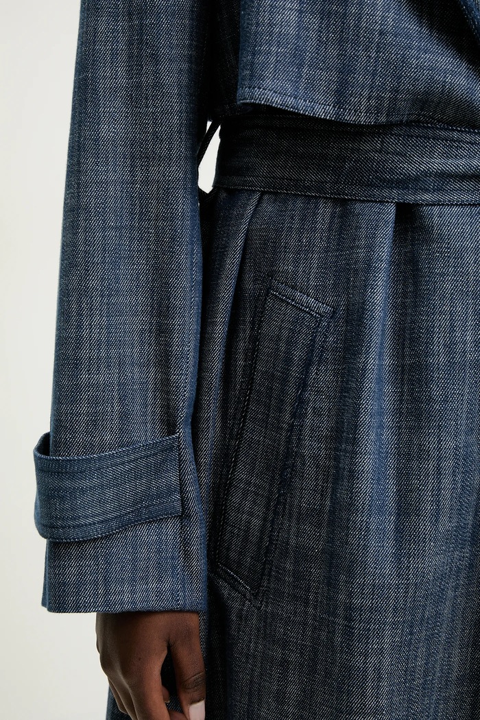 Trencz jeansowy Answear.LAB niebieski CO68548.IKK