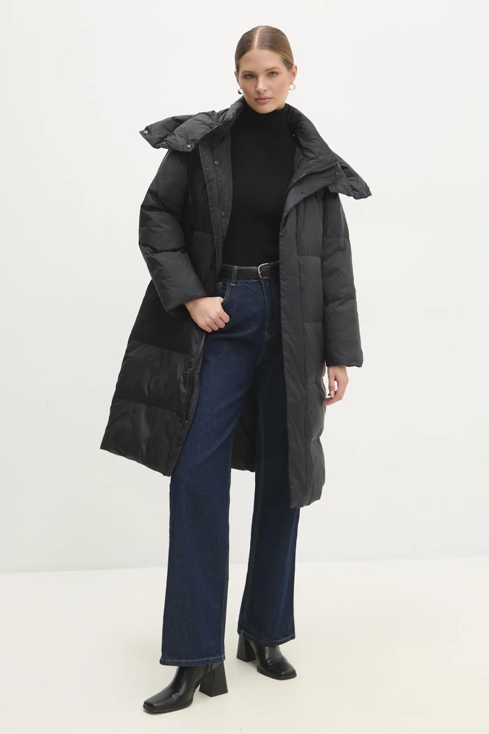 Páperová bunda Answear.LAB zateplené čierna 4913.ilk