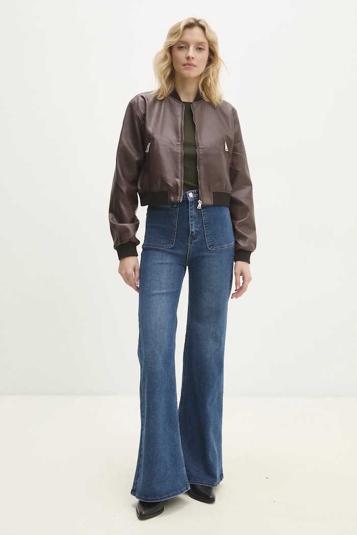 Bomber jakna Answear.LAB 230137.tos smeđa WW25