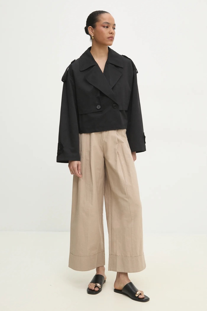 Answear Lab trenci 9328.ILK negru WW25