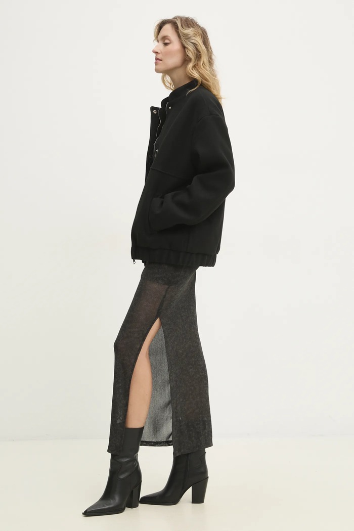 Answear.LAB Answear Lab geaca OX9093.FKK negru WW25