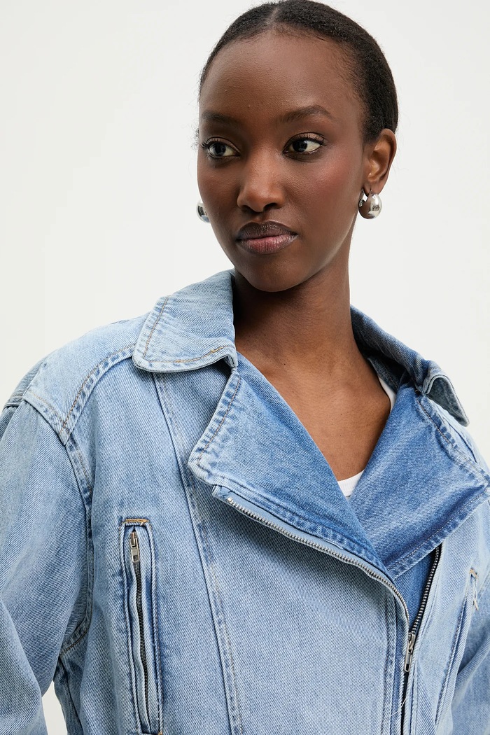 Answear Lab geaca de blugi Answear.LAB G153.hos albastru