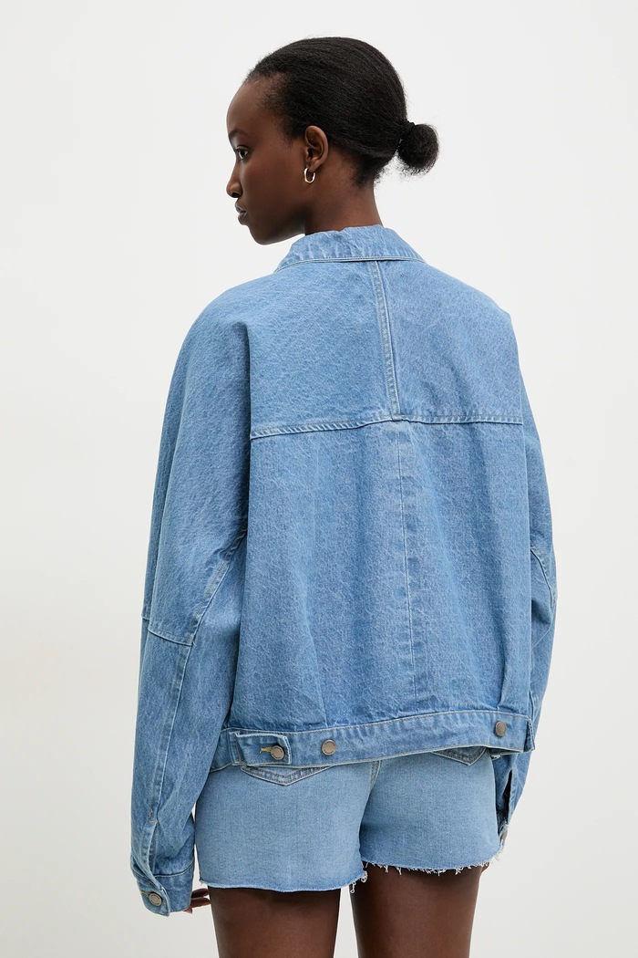 Îmbrăcăminte Answear Lab geaca jeans LD2363.hos albastru