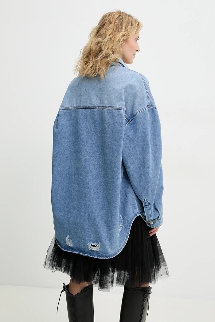 Îmbrăcăminte Answear.LAB Answear Lab geaca jeans PK2418.ios albastru