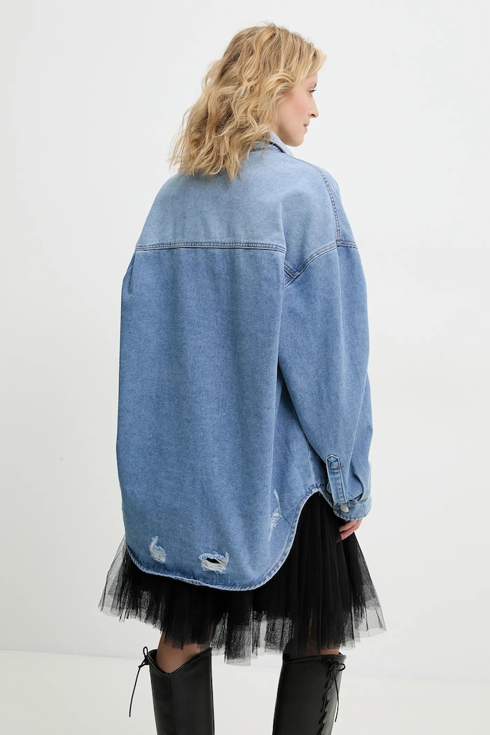 Îmbrăcăminte Answear.LAB Answear Lab geaca jeans PK2418.ios albastru