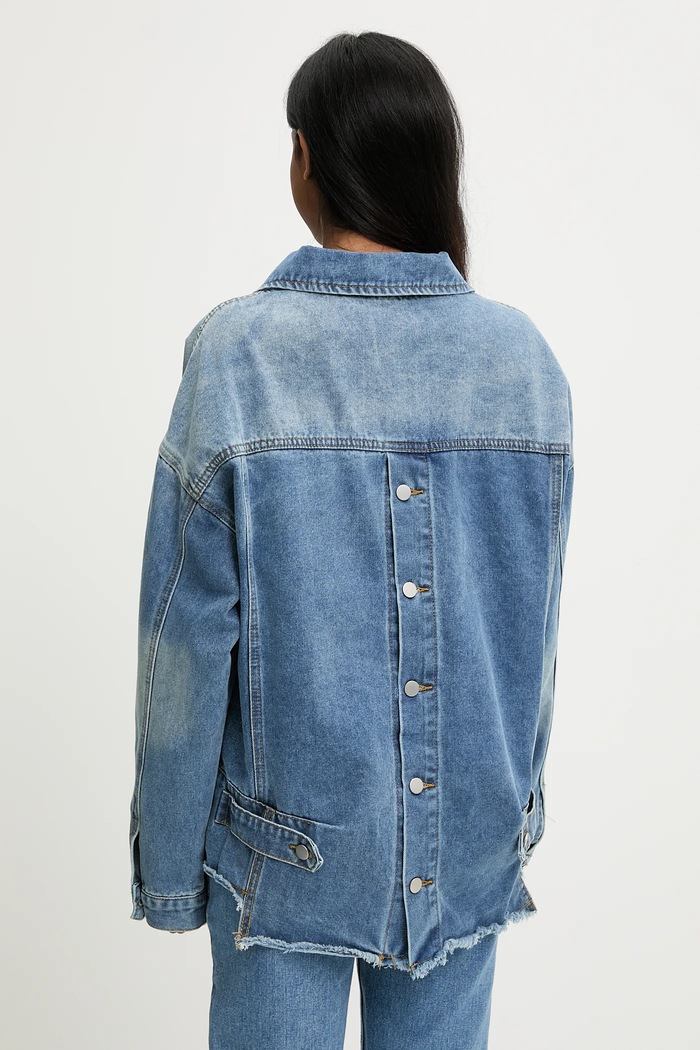 Îmbrăcăminte Answear.LAB Answear Lab geaca jeans 1201.HWK albastru