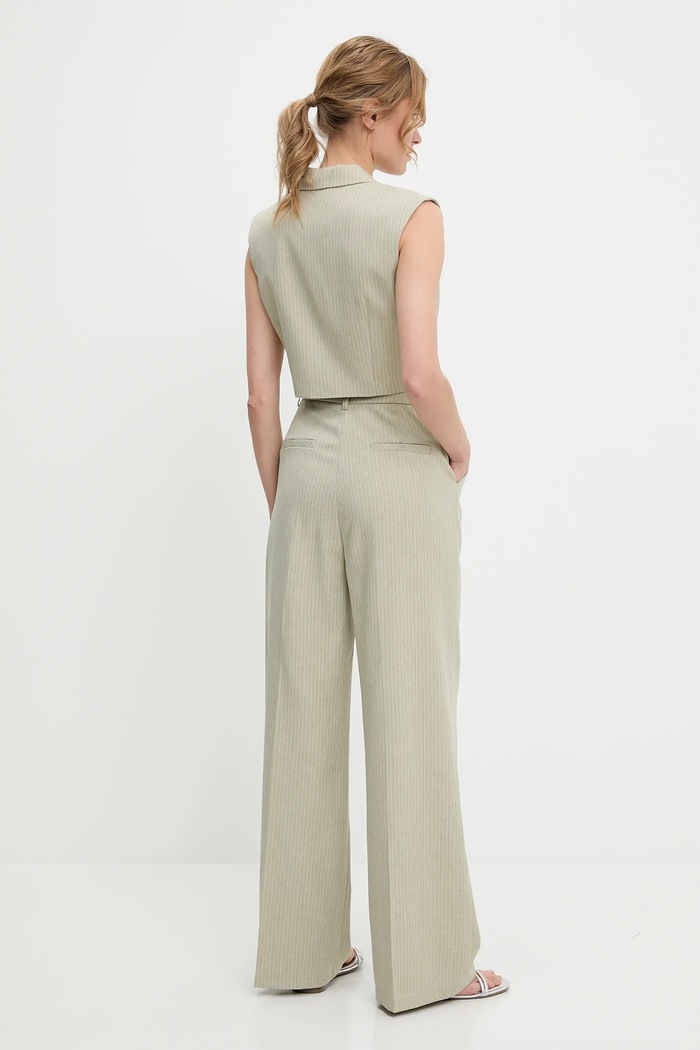 Answear Lab compleu - jachetă și pantaloni V331.P981.HWK turcoaz WW25