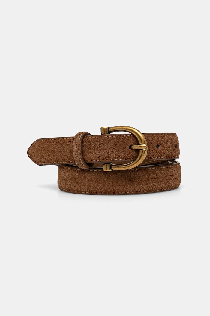 Answear.LAB Answear Lab curea din piele intoarsa maro 1251.CMS