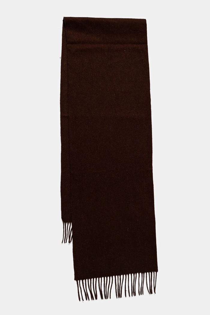Answear Lab esarfa de lana smalwool.fos maro WW25