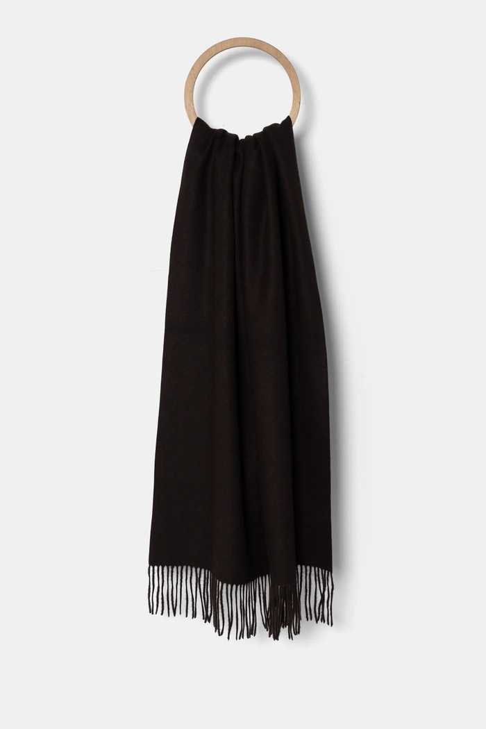 Vlněná šála Answear.LAB látka hnědá pashmina1.flk