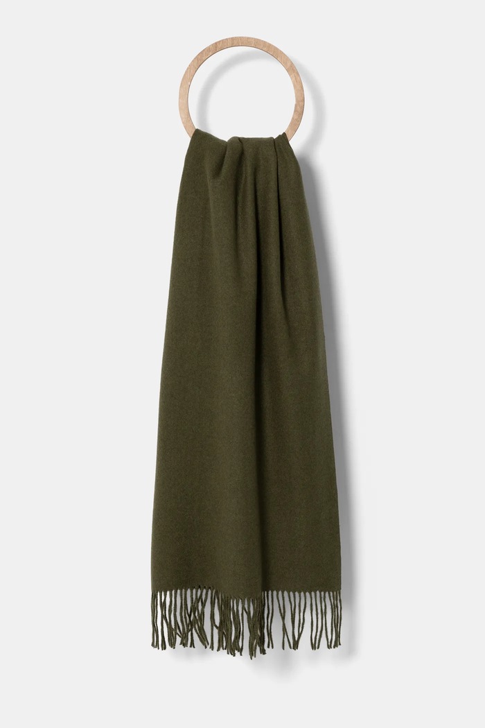 Answear Lab esarfa de lana panza verde pashmina2.flk