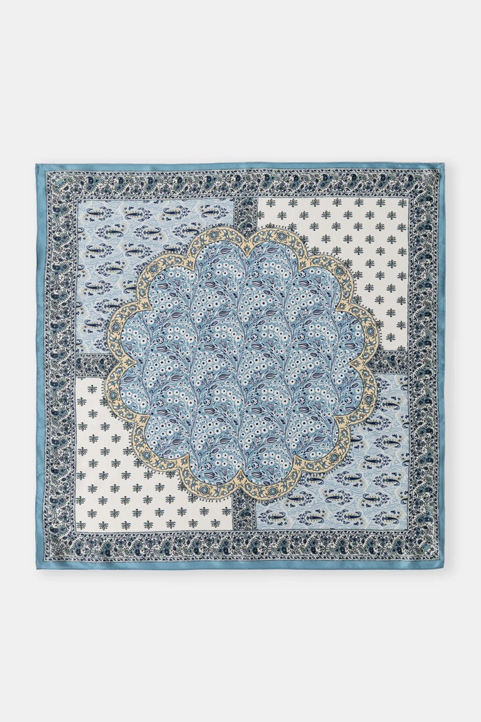 Answear Lab esarfa de matase matase albastru 1288.CMS