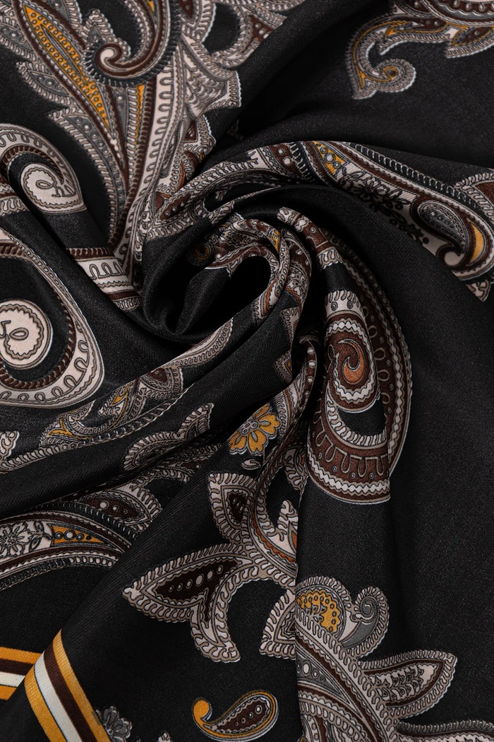 Accessori Answear.LAB sciarpa di seta ED.YF.624.iak nero