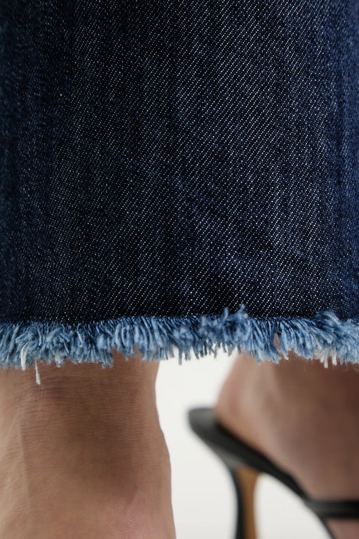 Answear Lab fustă din denim bleumarin 93181.iak