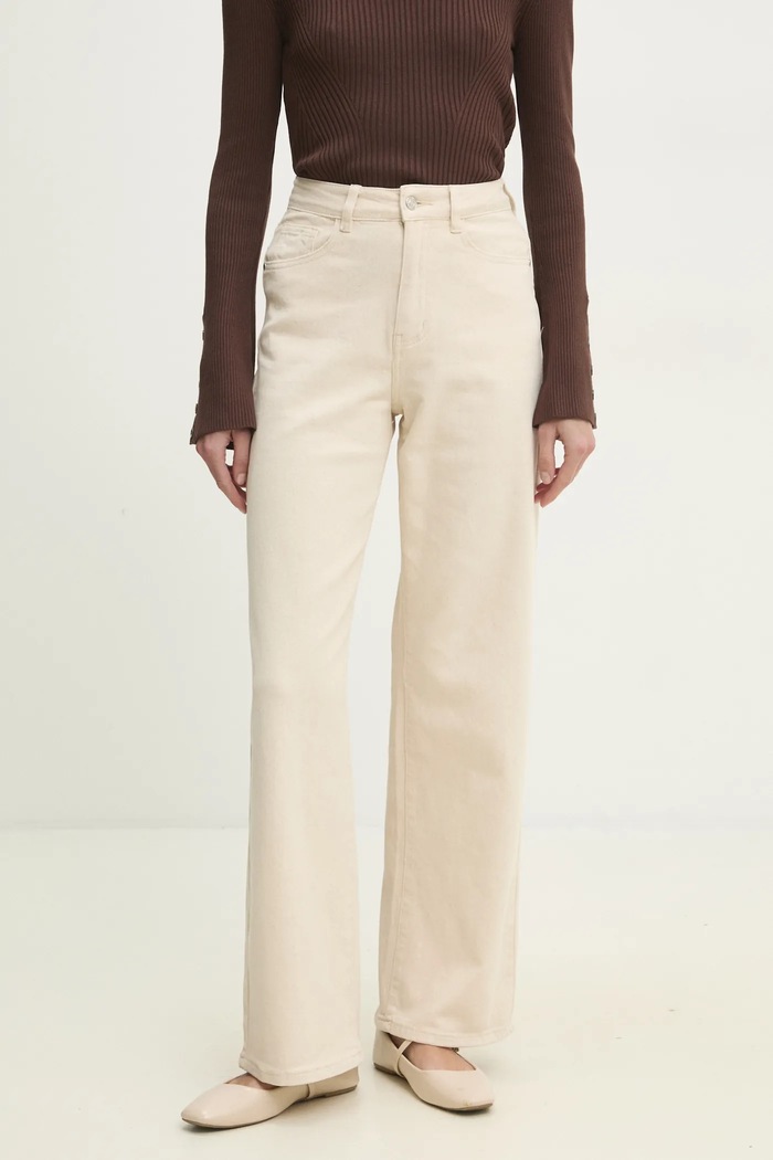 Džíny Answear.LAB béžová rd9008.FLK