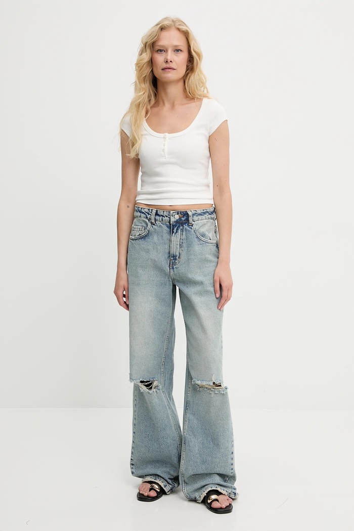 Answear.LAB Answear Lab jeansi 1783.tos albastru WW25