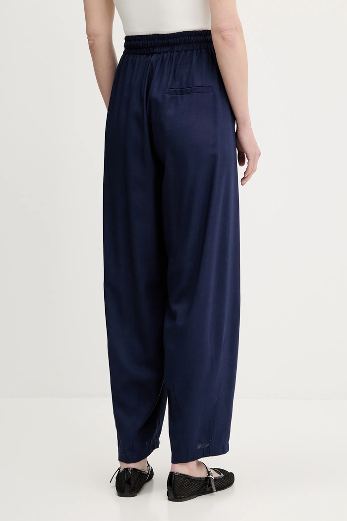 Îmbrăcăminte Answear Lab pantaloni din in LD2656.hak bleumarin