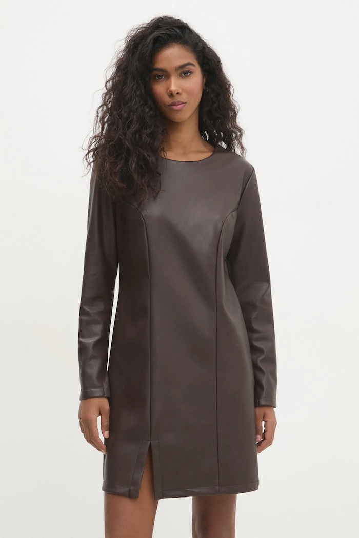 Answear.LAB sukienka casual brązowy 3424.ilk