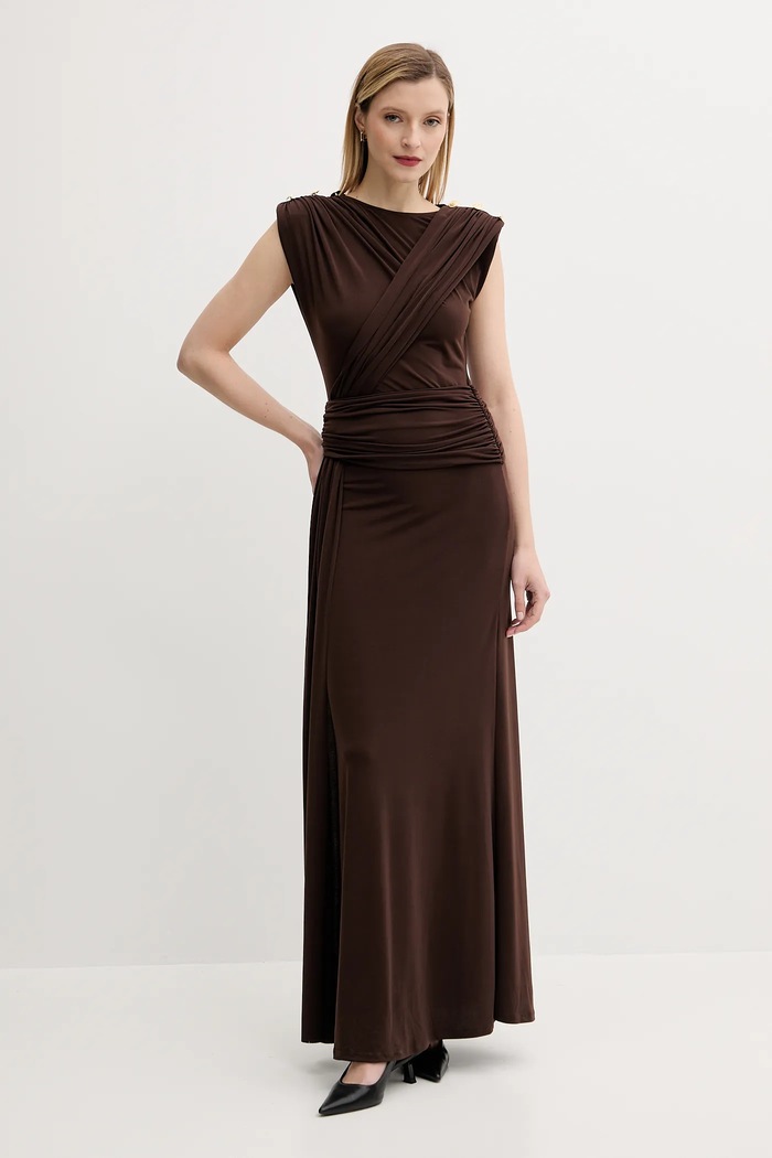 Answear Lab rochie maxi maro sng.138.tos