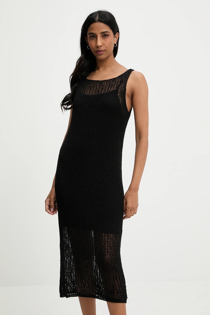 Answear.LAB Answear Lab rochie negru 90206.tos