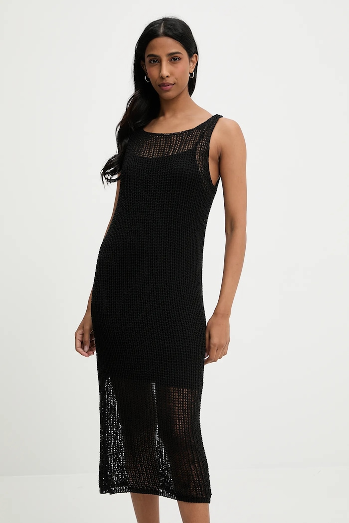 Answear.LAB Answear Lab rochie negru 90206.tos