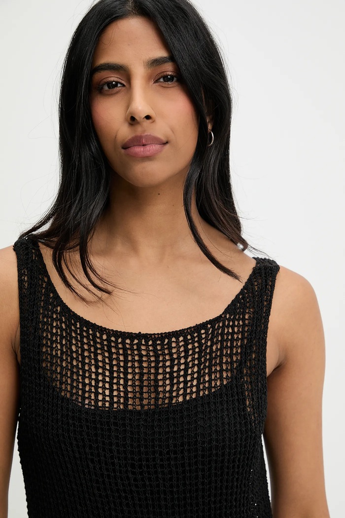Answear Lab rochie Answear.LAB 90206.tos negru