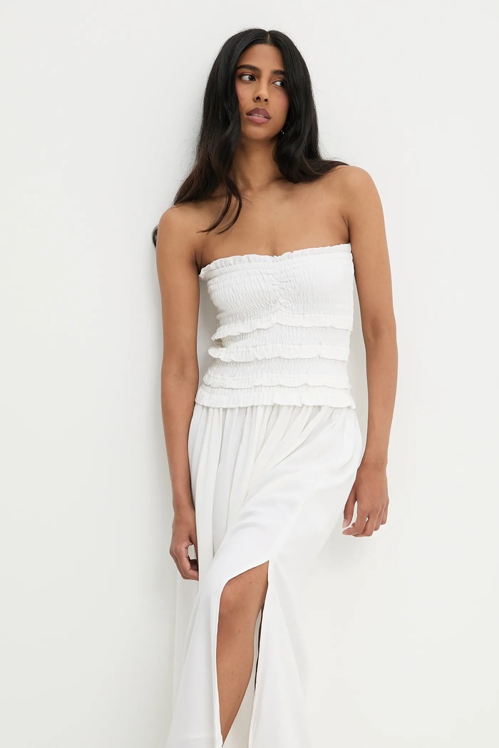 Answear Lab rochie din in bej 91220.tos