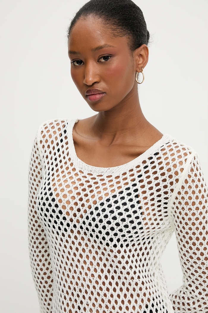 Answear Lab rochie de plaja alb 241053.tos