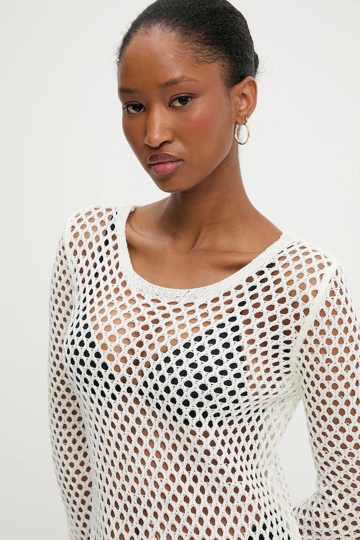 Answear Lab rochie de plaja alb 241053.tos