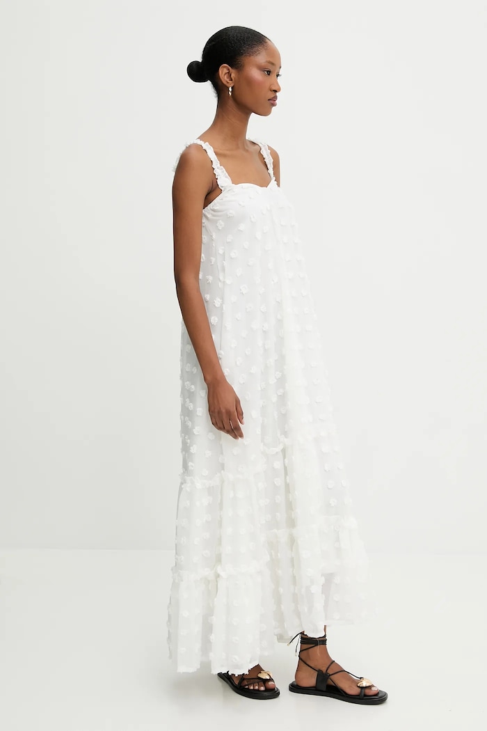 Answear Lab rochie 6010100.tos alb WW25