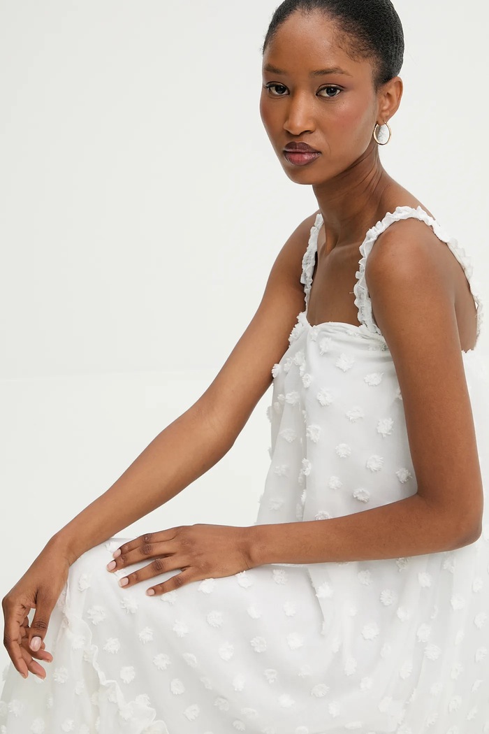 Answear Lab rochie alb 6010100.tos
