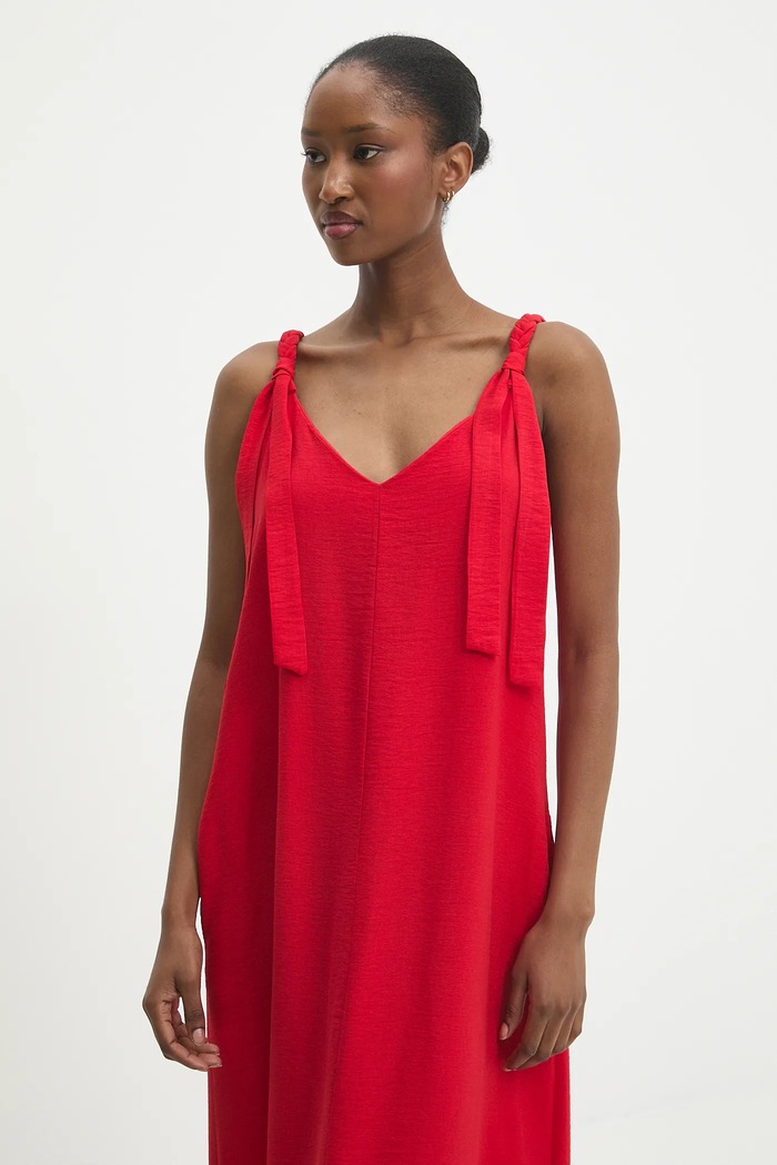 Answear Lab rochie rosu 24227.tos