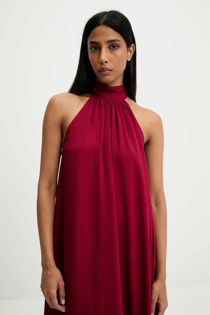 Answear Lab rochie Answear.LAB 390.tos rosu