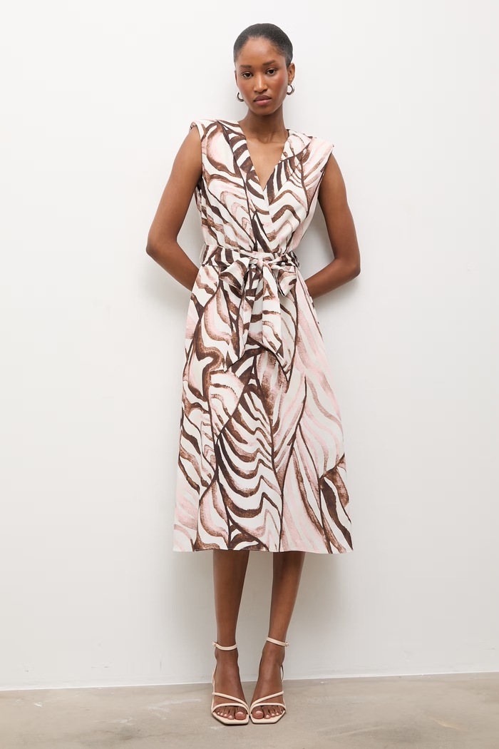 Answear Lab rochie midi roz 58072.tos
