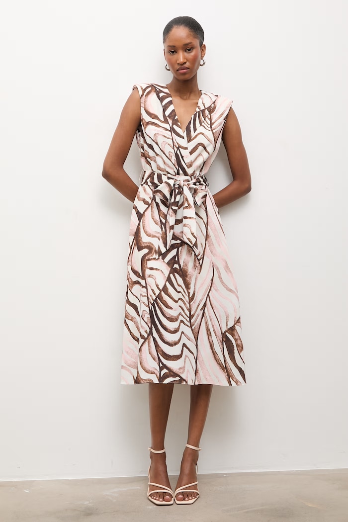 Answear Lab rochie midi roz 58072.tos