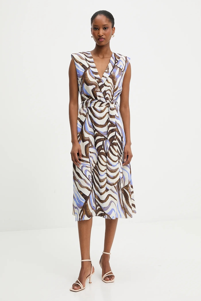 Answear Lab rochie midi albastru 58072.tos