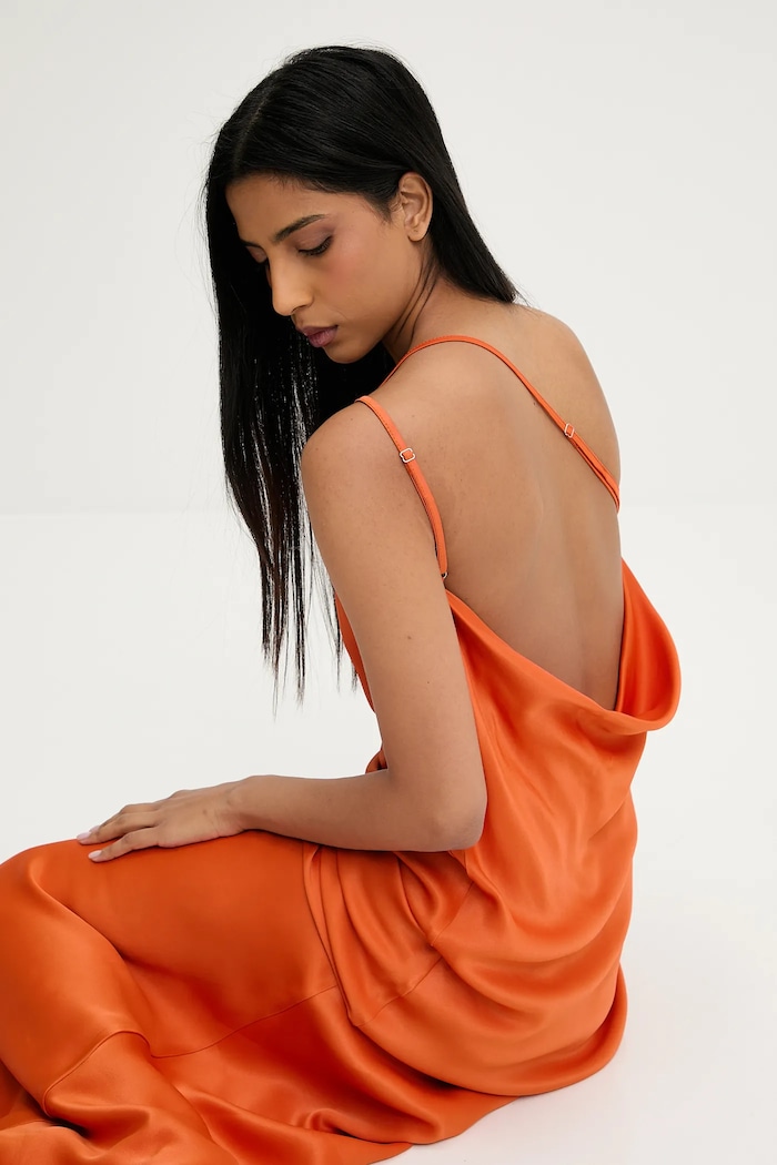 Answear Lab rochie portocaliu sng.146.tos