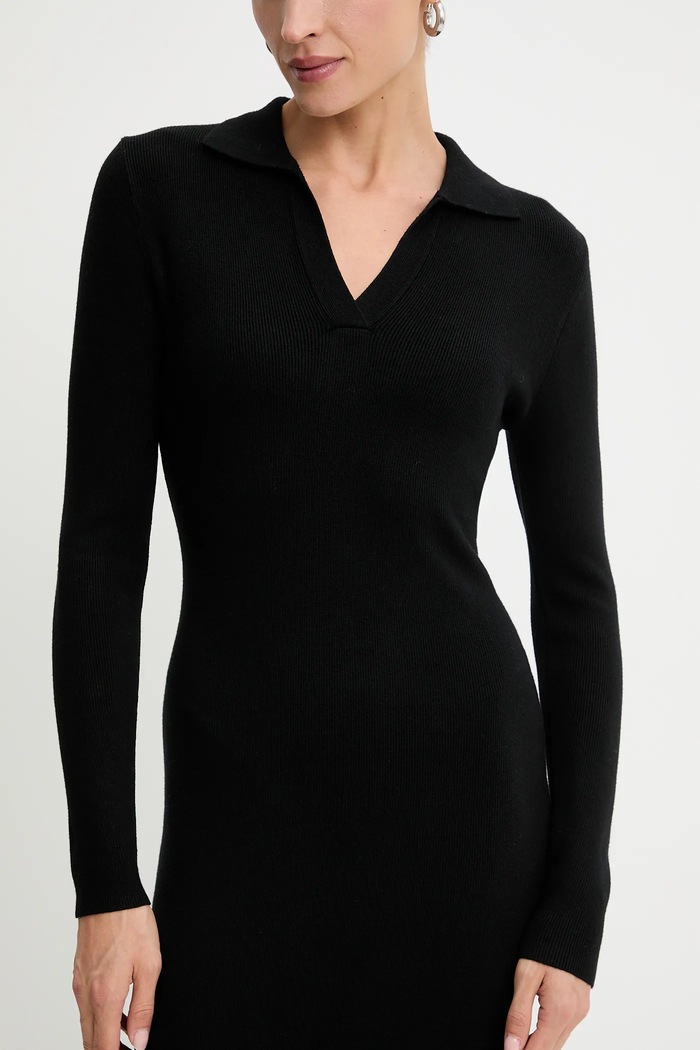 Answear Lab rochie Answear.LAB hl044.ims negru