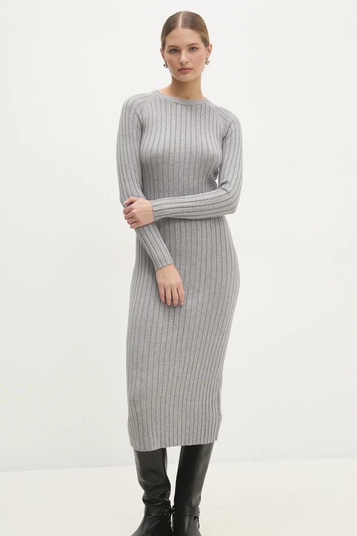 Answear.LAB vestito midi grigio hl038.ims